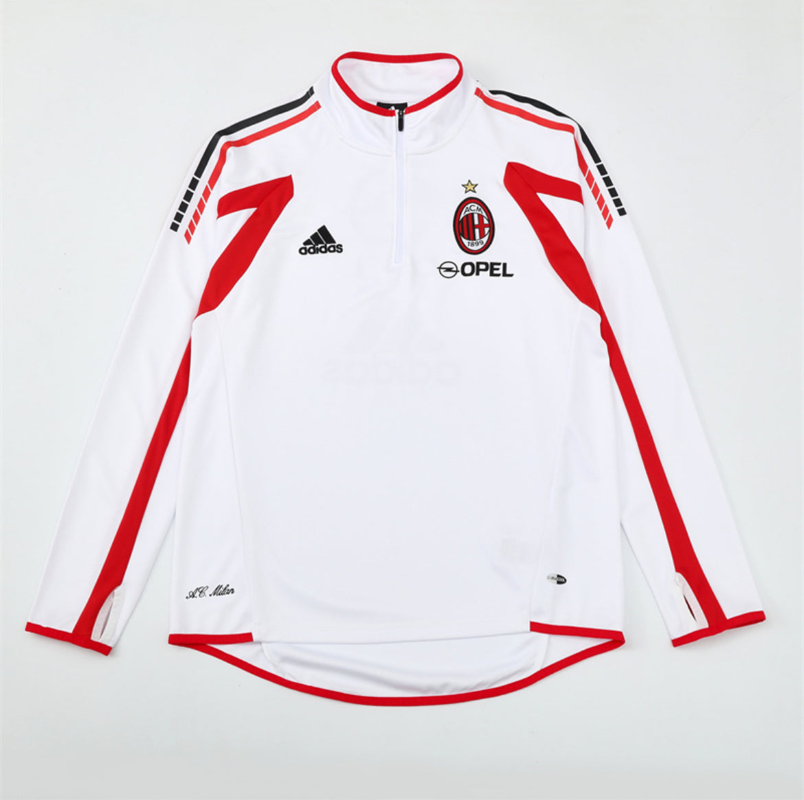 AC Milan 2005/06 White Warm-Up Sweater