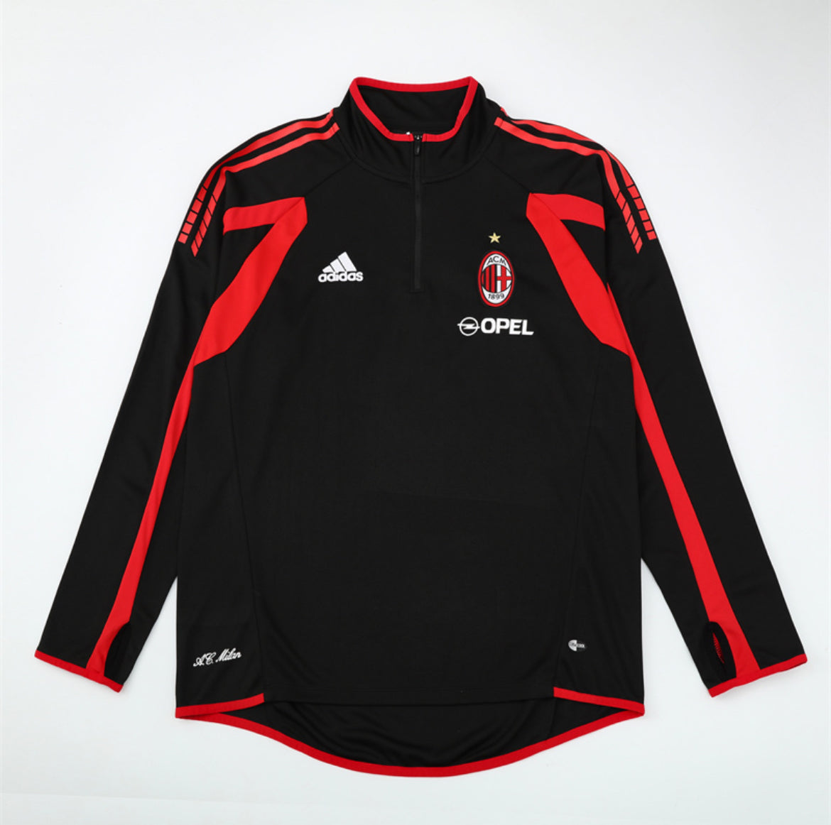 AC Milan 2005/06 Black Warm Up Sweater