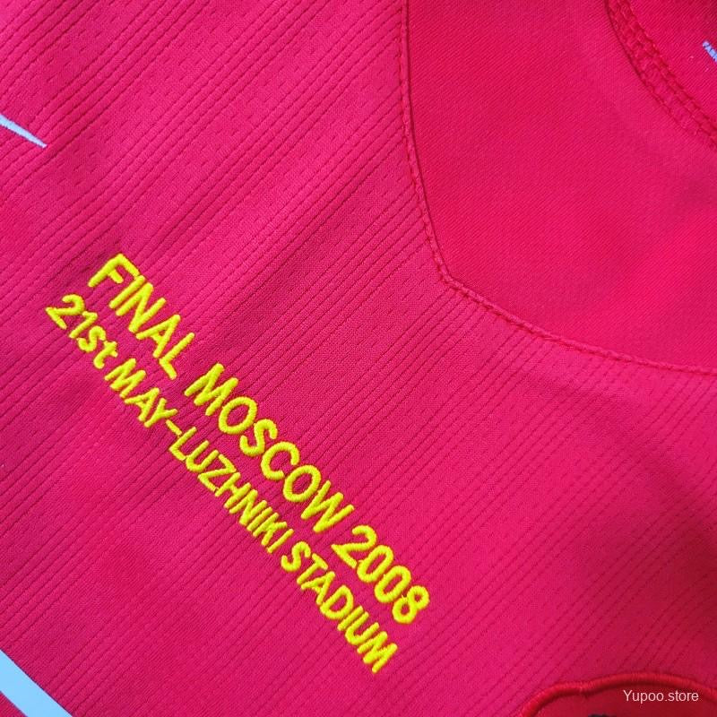 Man Utd 2008 home short sleeve jersey