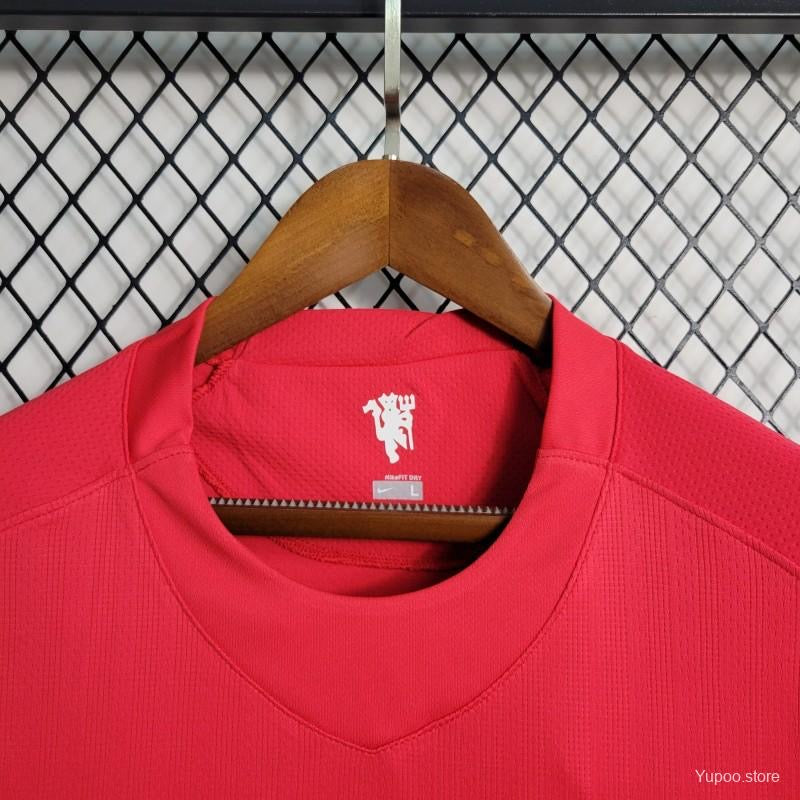 Man Utd 2008 home short sleeve jersey