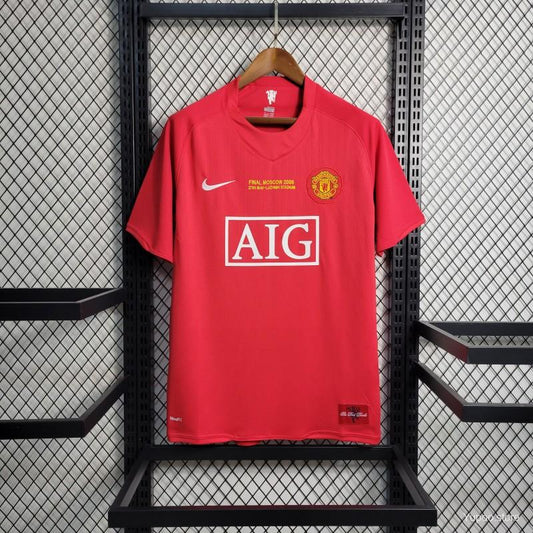 Man Utd 2008 home short sleeve jersey