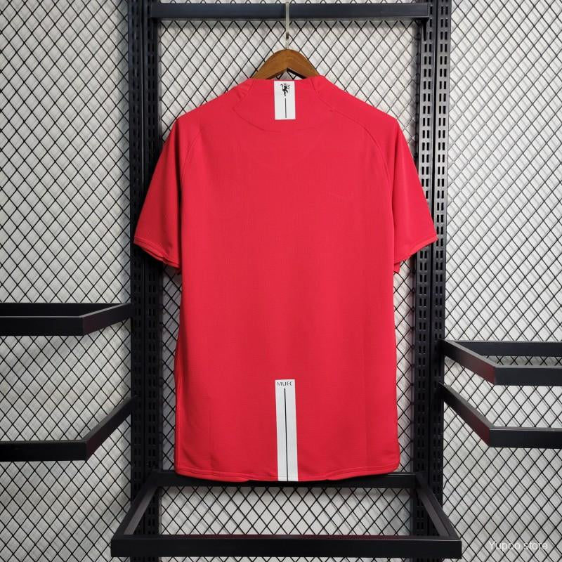 Man Utd 2008 home short sleeve jersey