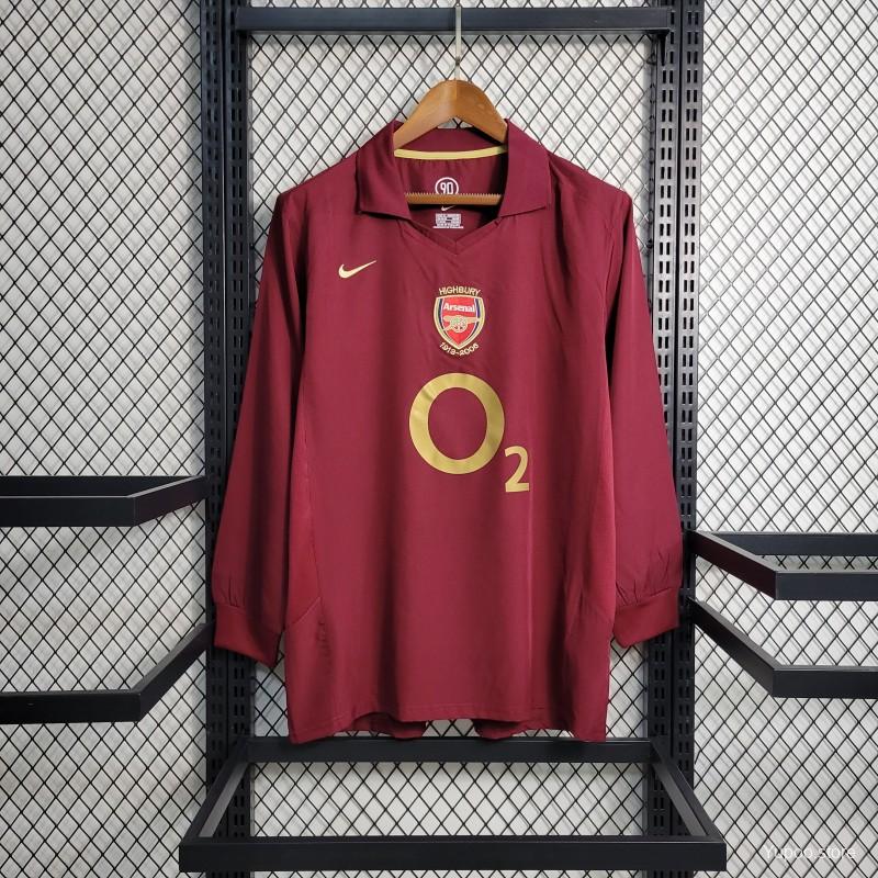 Arsenal 05/06 long sleeve home jersey