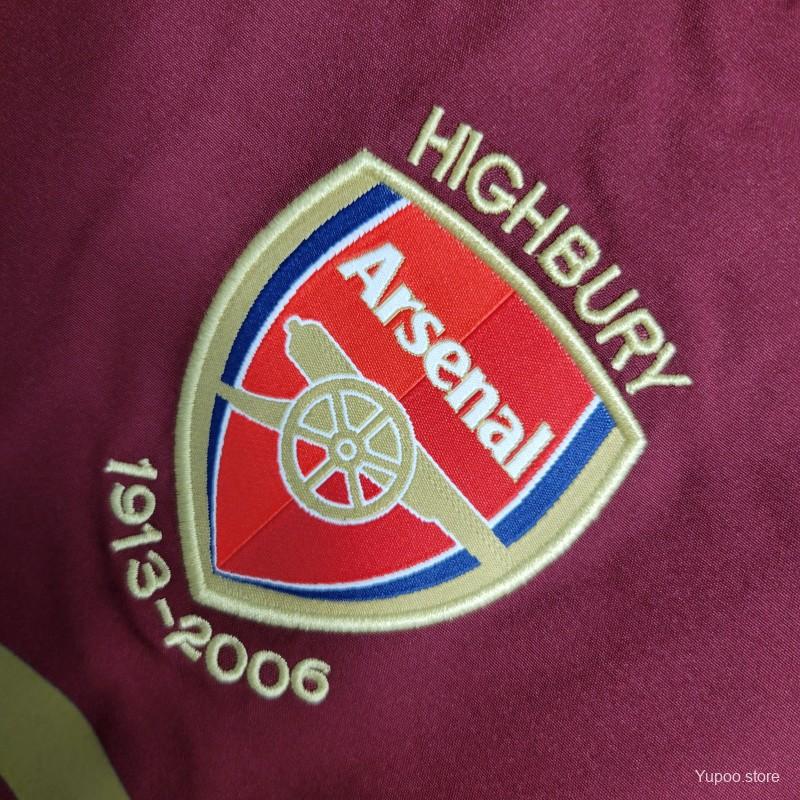 Arsenal 05/06 long sleeve home jersey